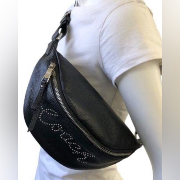 Coach Belt Bag with Studded Coach Script - Picture 4 of 5